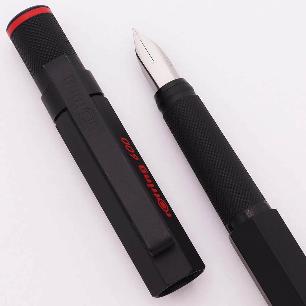 Rotring 600 Fountain Pen - 2nd Gen, Matte Black, Extra-Fine Steel